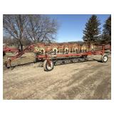 H&S Bi-Fold 8 Wheel Hay Rake