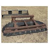 6ft Rubber Tire Manure Scraper
