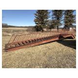 Steel 25ft Industrial Stair Case w/ 4ft Landing