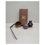 Book made of Bamboo and Glass Ornament