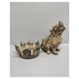 Chinese Foo Dog, Chinese Bronze w/ Dark Patina