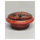 Chinese Red Lacquered Chinoiserie Box