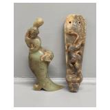 Jade Carved Mystical Creature, Jade Blue Dragon