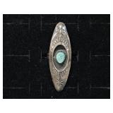 Sterling Silver Native American Floral Turquoise
