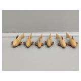 Hand carved Ice Fishing Lures