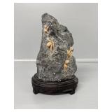 Chinese Hand carved Dushan Bean Sprout stone