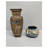 Plazuid Gouda Holland Pottery Jar, Bronze