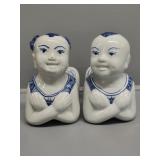 Chinese Blue & White Pillow Headrest