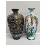 Japanese Cloisonne Vases (2)