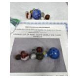 Akro Agate Swirl and Clear Marbles