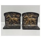 Native American Scout on Horseback Book Ends