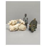 China Dynasty Palace Bronze Feng Shui Rhinoceros