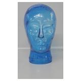 Blue Cobalt Mannequin Head with hat