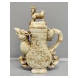 Hetian Jade Wine Pot from Qing Dynasty