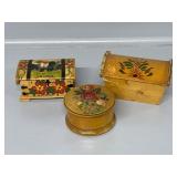 Wooden Trinket Boxes