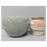 Fort Ticonderoga Swirl Pottery, Chinese Celedon