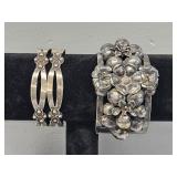 Mexican Silver Bracelet, Silver Toned Bracelet