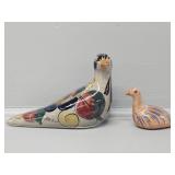 Mexican Tonala Bird Figurines