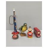 Corgi Transport Bus, Erzgebirge Wooden Miniature