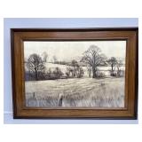 "The Homestead" Kathleen Caddick Lithograph