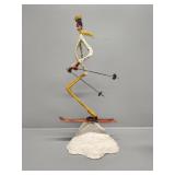 Art Deco Skiing Man
