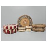 Native American Bark Baskets with Porcupine Quills