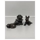 Cast Iron Scottie Dog, and Fox-