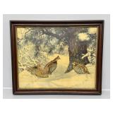 1941 A Lassell Ridley Grouse And New Fallen Snow