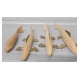 Handcarved ice fishing lures