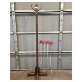 Wooden Coat Rack, Stake Reflectors