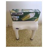 Shower chair and cordless vac