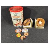 American Plastic Bricks, Ceramic Baseball Bookends