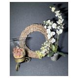 Heavy Glass Candle Holder and Base