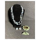 Fashion Beaded Necklace and Earring Set