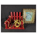 Small Wooden Outdoor Swing, Wall Art