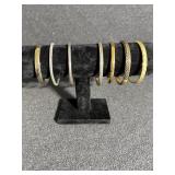 Golden and Silvertone Bracelets by Monet