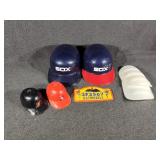 Bat Mobile Metal Sign, Small Plastic Baseball