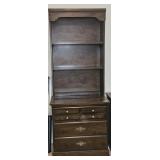 Bookshelf with filing cabinets