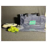 Branson blue travel bags (2) , Assorted belts