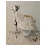 White Table Lamp, White Adjustable Light
