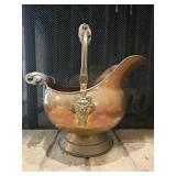 Copper and Brass Coal Scuttle