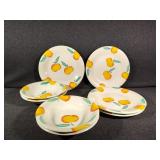 Pier One Peach Bowls and Plates