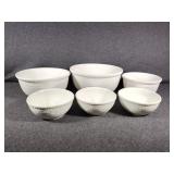 Home Trends White Basket Pattern Bowls