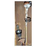 Stihl weed whip and black and decker hedge trimmer