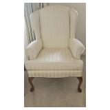 White high back chair