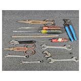 Shears, Channel Locks, Screwdrivers Drivers,