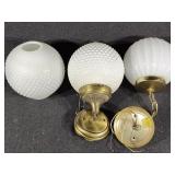 Milk Glass Lighting Fixture