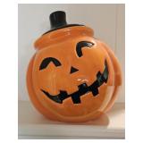 Hand Painted Pumpkin Cookie Jar