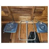 Boat Seats, Metal Stand with Wheels