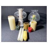 Candles and Hurricane Candle holders
